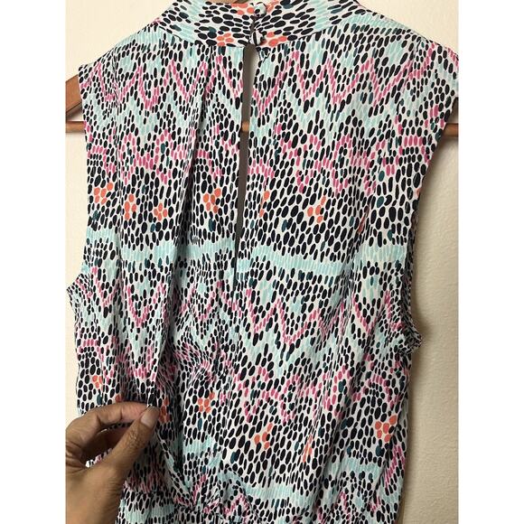 NWT Tori Richard Honolulu Paulina Women’s Sz 2 Multicolor Dot Sleeveless Dress - Picture 5 of 9